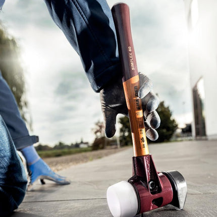 HALDER maza de cara blanda SIMPLEX cabeza d. 80mm longitud 490 cabeza w.175mm ( 8002360753 )