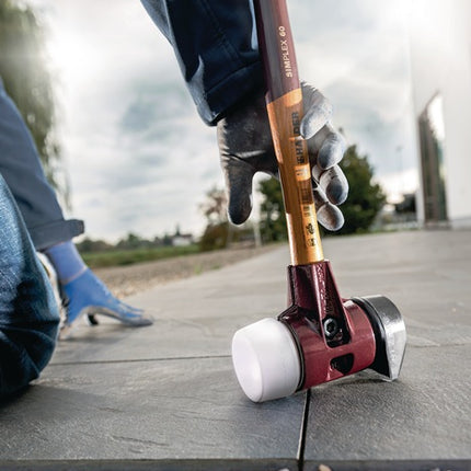 HALDER maza de cara blanda SIMPLEX cabeza d. 80mm longitud 490 cabeza w.175mm ( 8002360753 )