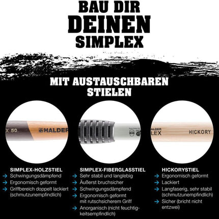 Główka młotka HALDER o miękkiej powierzchni Średnica główki 80 mm ( 8002360802 )