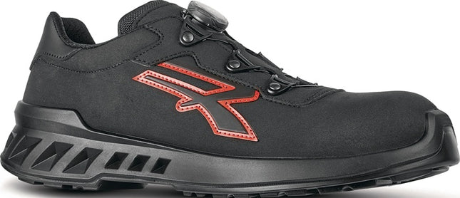 U.POWER scarpa bassa di sicurezza Caesar taglia 42 nero/rosso ( 8002411822 )