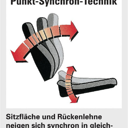 Siège de bureau pivotant TOPSTAR avec technologie synchrone (9000482938)