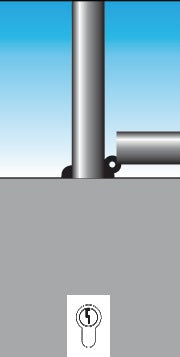 Poste barrera URBANUS aluminio natural Ø 75 mm ( 9000490081 )