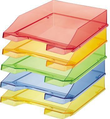 HAN Briefablage HAN KLASSIK DIN A4 DIN C4 Polystyrol Farbe: rot transparent ( 9199107230 )