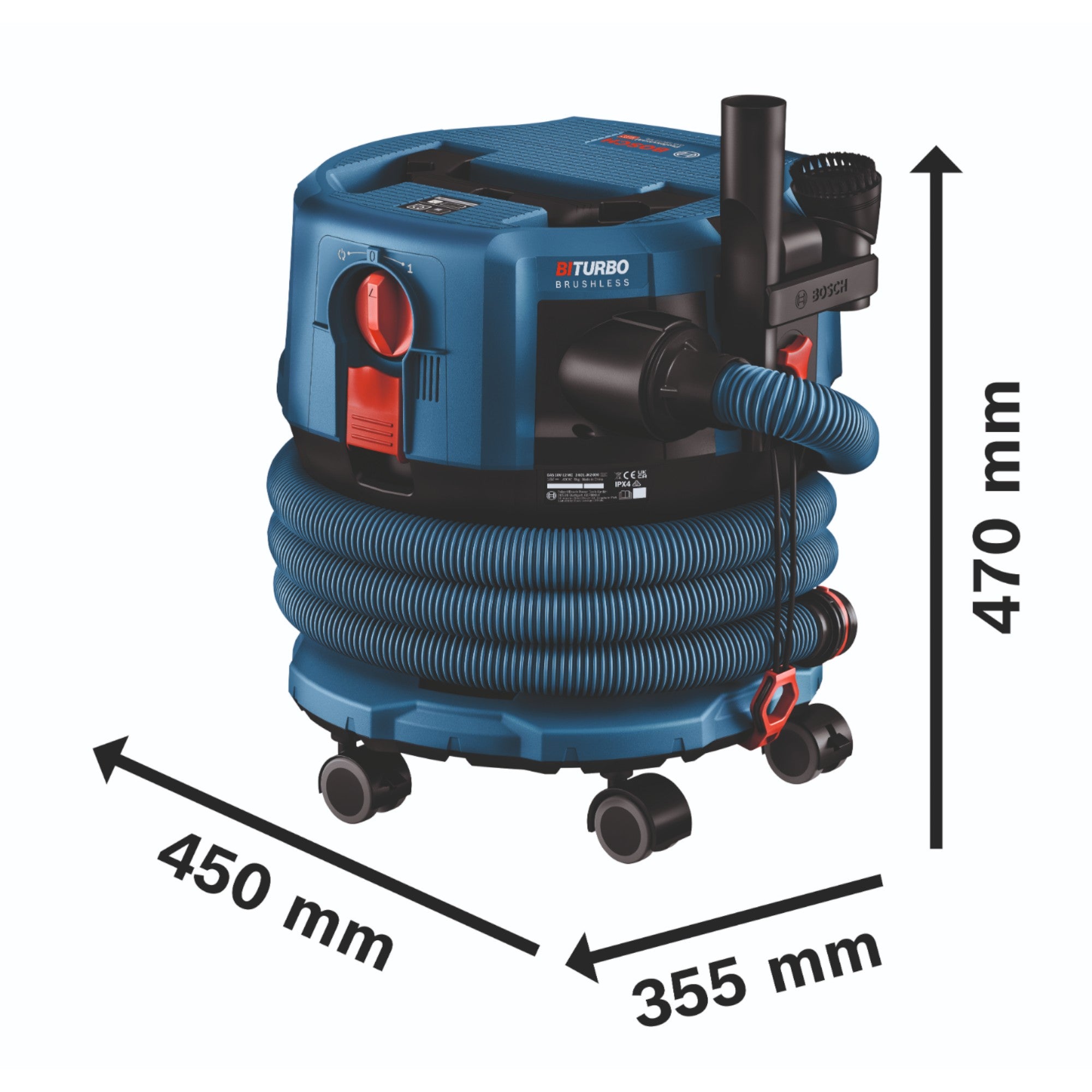 Bosch GAS 18V 12 MC Professional Akku Staubsauger BITURBO Brushless 06019K2000 Zubehoer ohne Akku ohne Ladegeraet 2 - toolbrothers