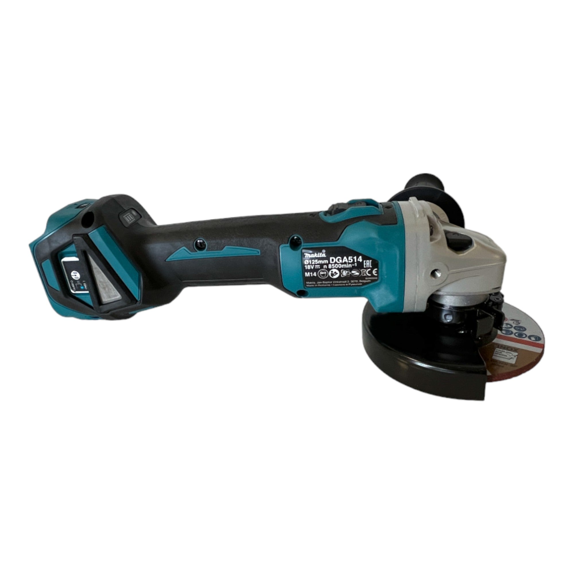 Makita DGA 514 ZJU1 Akku Winkelschleifer 18 V 125 mm Brushless Makpac ohne Akku ohne Ladegeraet 4 - toolbrothers