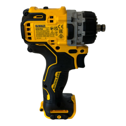 DeWalt DCD 703 NT Perceuse-visseuse sans fil 12 V 57 Nm Brushless + 4x embouts + TSTAK - sans batterie, sans chargeur