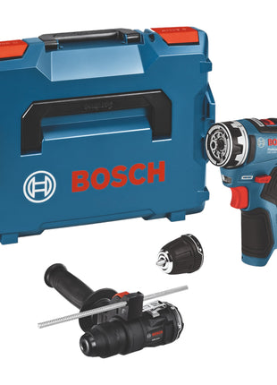 Bosch GSR 12V-35 FC cordless drill driver 12 V 35 Nm brushless + 1x rechargeable battery 6.0 Ah + 2x attachment + L-Boxx - without charger