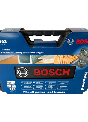 Set di punte per trapano e avvitatore Bosch Titanium Pro 103 pezzi ( 2608594070 )