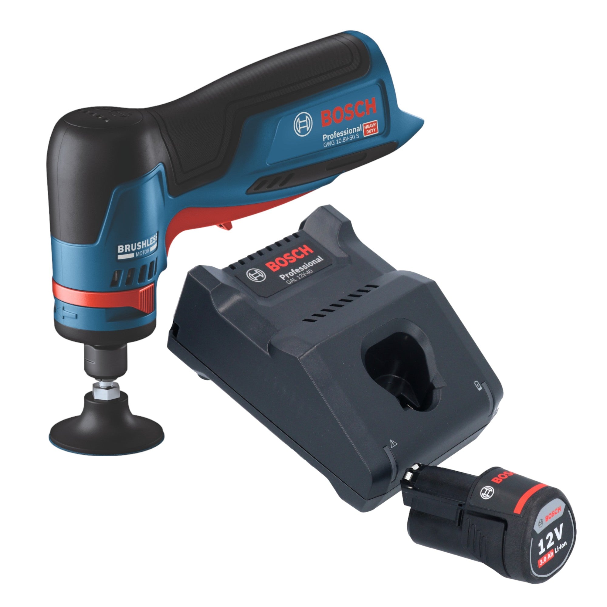 Bosch GWG 12V 50 S Professional Akku Geradschleifer 12 V 6 mm Brushless 1x Akku 3 0 Ah Ladegeraet 0 - toolbrothers