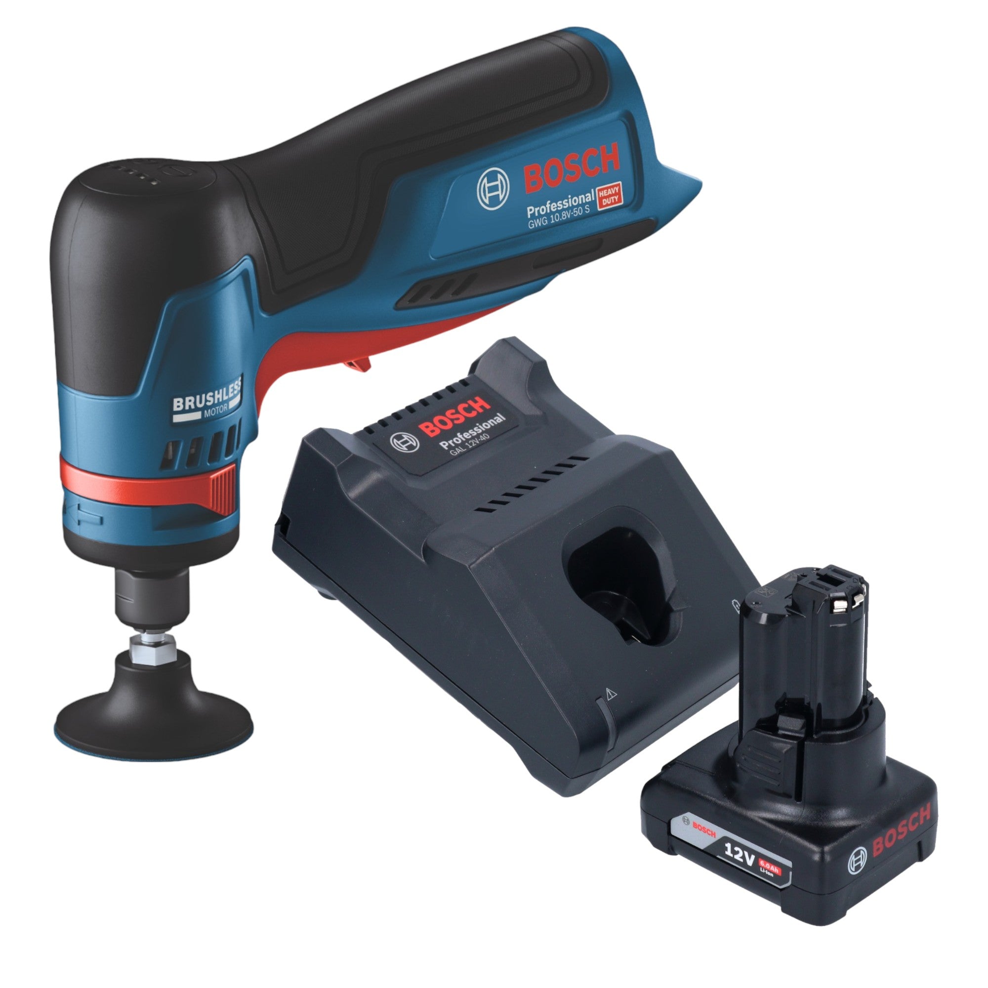 Bosch GWG 12V 50 S Professional Akku Geradschleifer 12 V 6 mm Brushless 1x Akku 6 0 Ah Ladegeraet 0 - toolbrothers