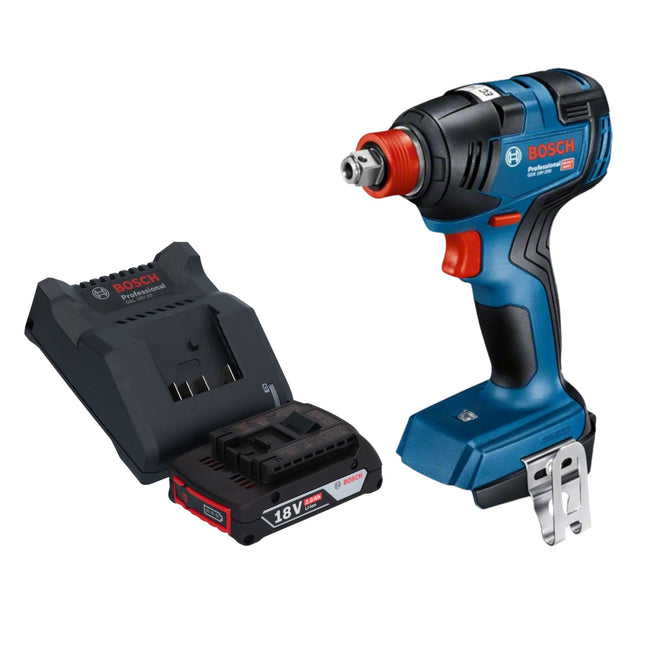 Bosch GDX 18V-200 Avvitatore a impulsi professionale a batteria 18 V 200 Nm senza spazzole + 1 batteria ricaricabile 2,0 Ah + caricabatterie