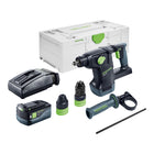 Festool KHC 18 EB-Basic martillo combinado a batería 18 V 2,6 J SDS-Plus sin escobillas + 1x batería 5,0 Ah + cargador + systainer