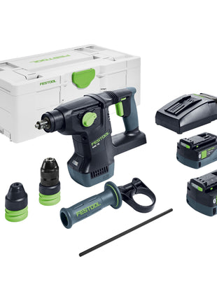 Festool KHC 18 5,0 EBI-Plus Akku Kombihammer 18 V 2,6 J SDS-Plus Brushless ( 577448 ) + 2x Akku 5,0 Ah + Ladegerät + Systainer