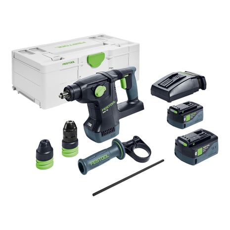 Festool KHC 18 5,0 EBI-Plus marteau combiné sans fil 18 V 2,6 J SDS-Plus Brushless ( 577448 ) + 2x batterie 5,0 Ah + chargeur + systainer