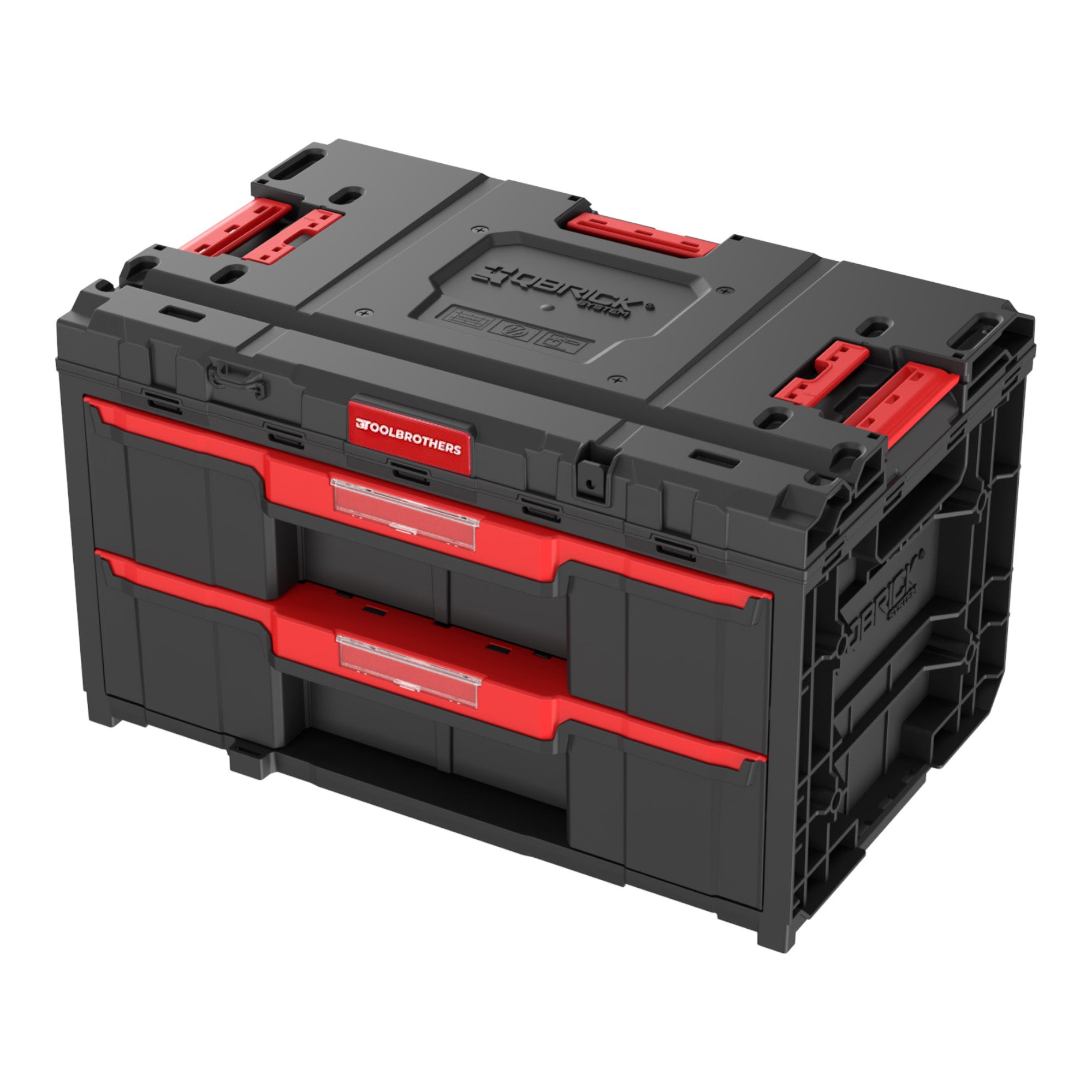 Toolbrothers RHINO XXL Drawer 2 ECO Schubladenkoffer mit zwei Schublaeden Trennwaende 29 L IP66 0 - toolbrothers