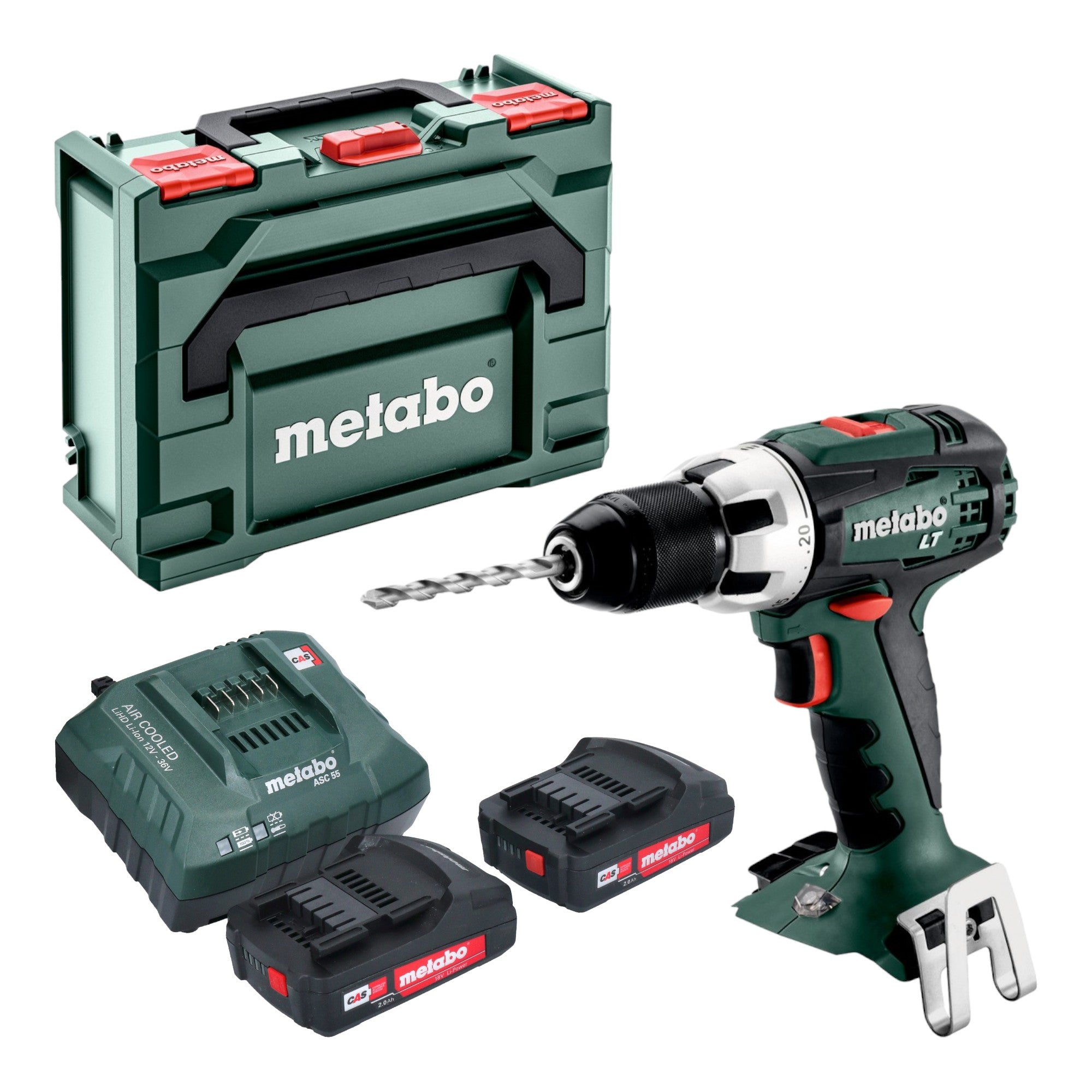 Metabo BS 18 LT Akku Bohrschrauber 18 V 60 Nm 2x Akku 2 0 Ah Ladegeraet metaBOX 0 - toolbrothers