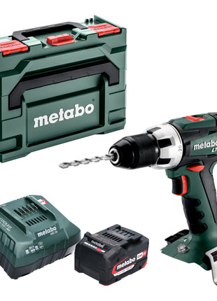 Metabo BS 18 LT akumulatorowa wiertarko-wkrętarka 18 V 60 Nm + 1x akumulator 4,0 Ah + ładowarka + metaBOX