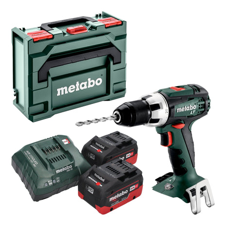 Taladro atornillador a batería Metabo BS 18 LT 18 V 60 Nm + 2 baterías LiHD 5,5 Ah + cargador + metaBOX