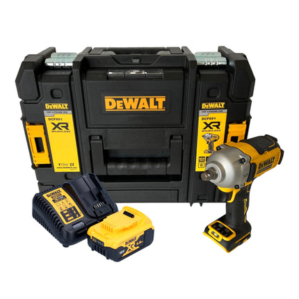 DeWalt DCF 891 P1T cordless impact wrench 18 V 1084 Nm 1/2" brushless + 1x rechargeable battery 5.0 Ah + charger + TSTAK
