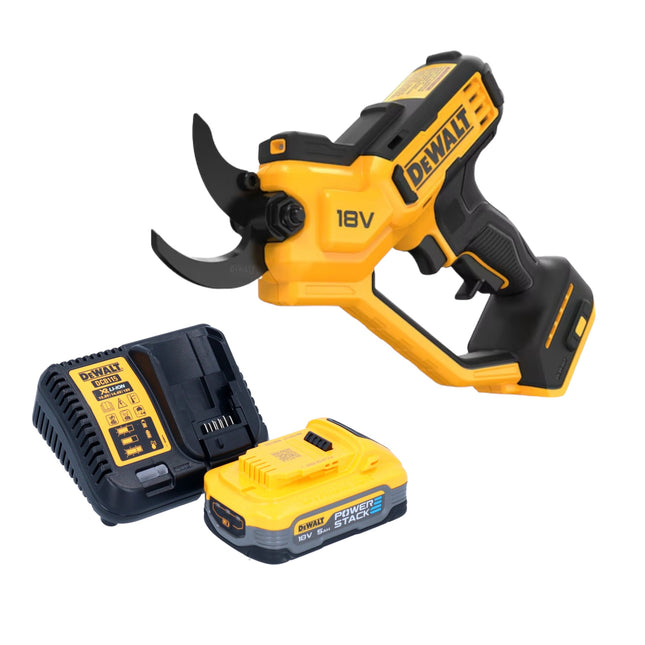Tijeras de podar sin cable DeWalt DCMPP 568 H1 18 V 38 mm + 1x batería Powerstack 5,0 Ah + cargador