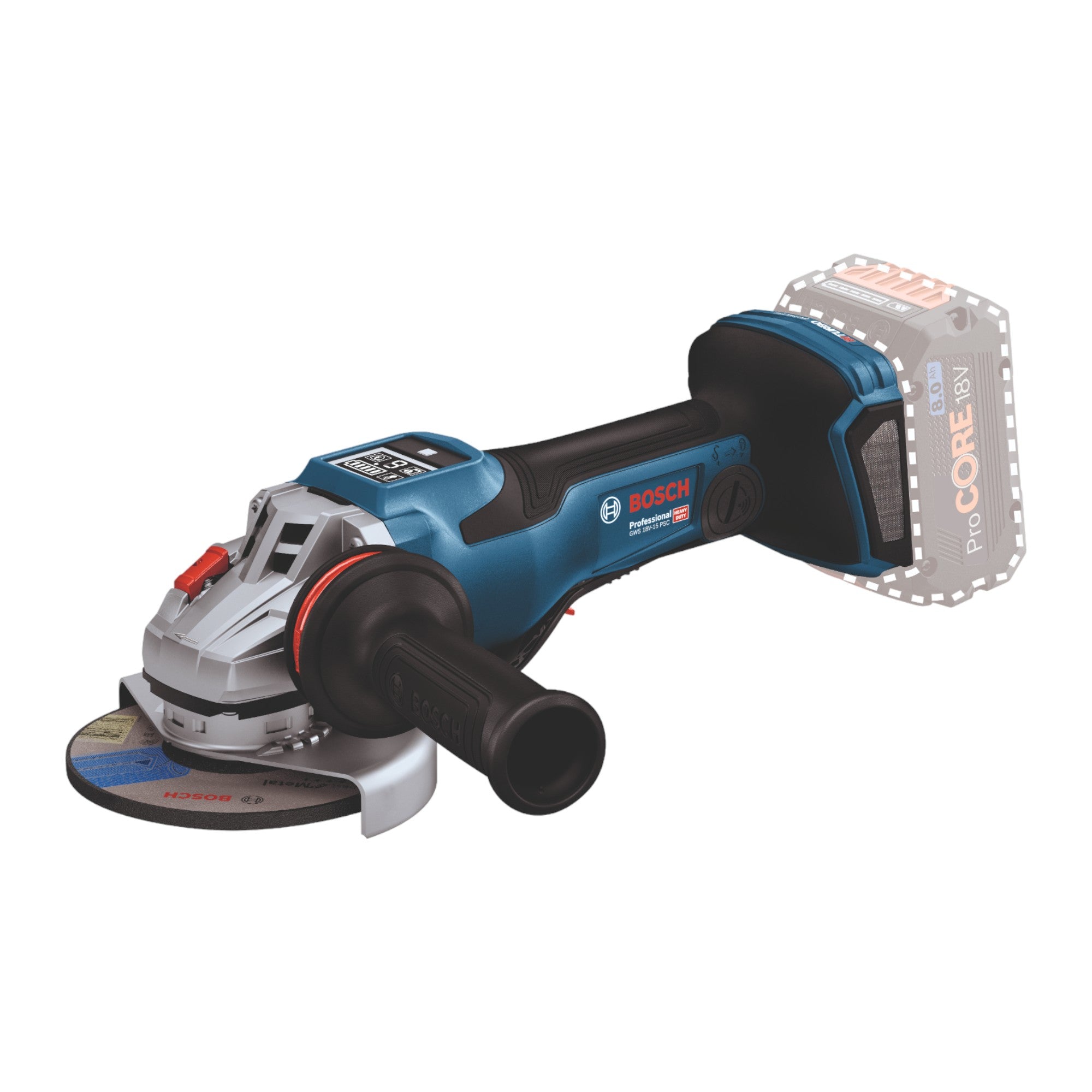 Bosch GWS 18V 15 PSC Professional Akku Winkelschleifer 18 V 125 mm 06019H6B02 BITURBO Brushless L Boxx ohne Akku ohne Ladegeraet 1 - toolbrothers