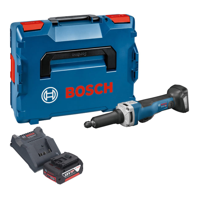 Bosch GGS 18V-23 PLC Amoladora recta profesional a batería 18 V sin escobillas + 1x acumulador 5,0 Ah + cargador + L-Boxx