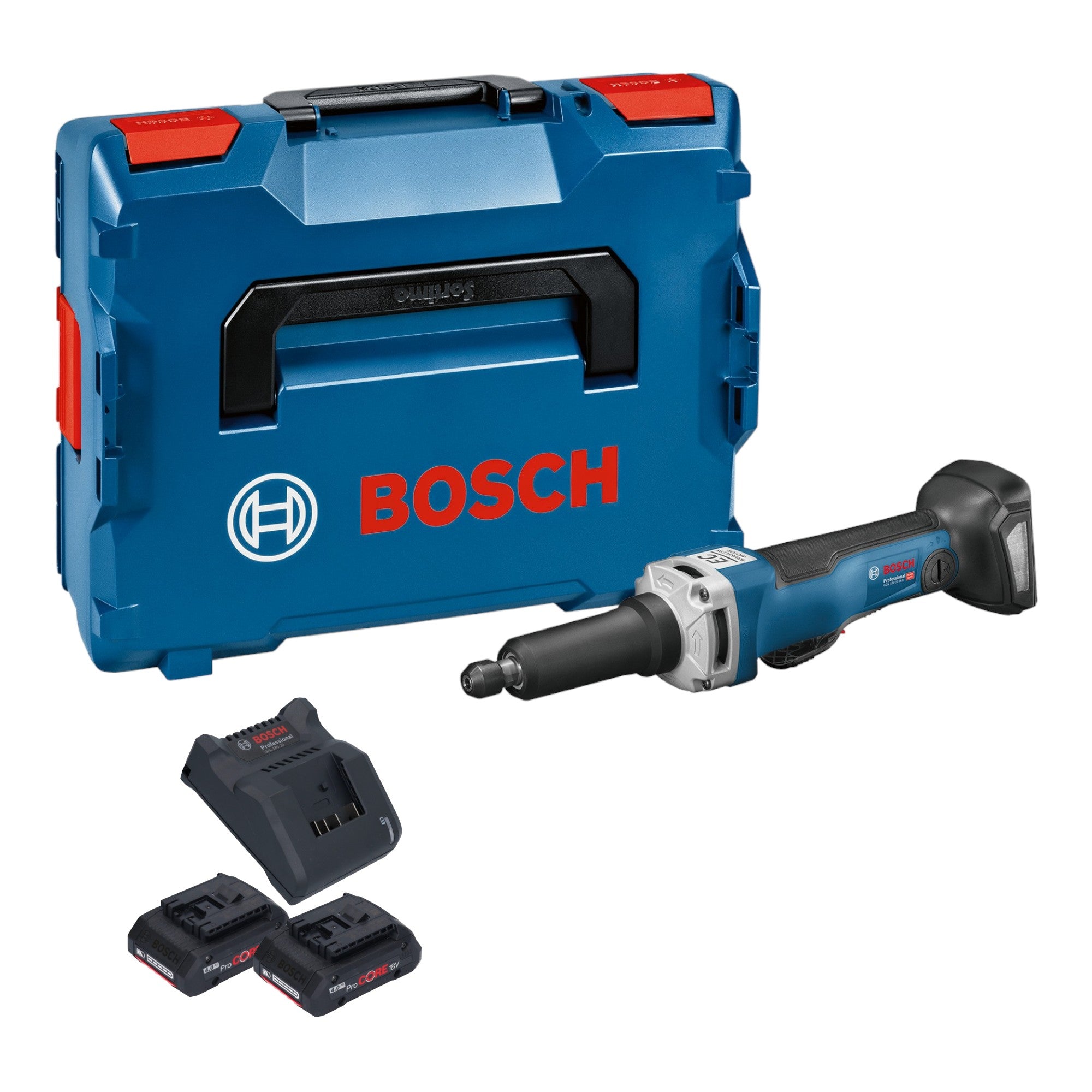 Bosch GGS 18V 23 PLC Professional Akku Geradschleifer 18 V Brushless 2x ProCore Akku 4 0 Ah Ladegeraet L Boxx 0 - toolbrothers