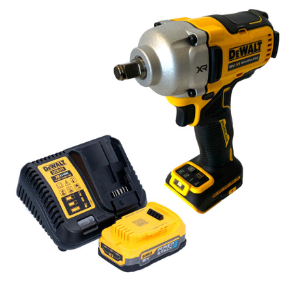 DeWalt DCF 891 E1 cordless impact wrench 18 V 1084 Nm 1/2" brushless + 1x Powerstack battery 1.7 Ah + charger