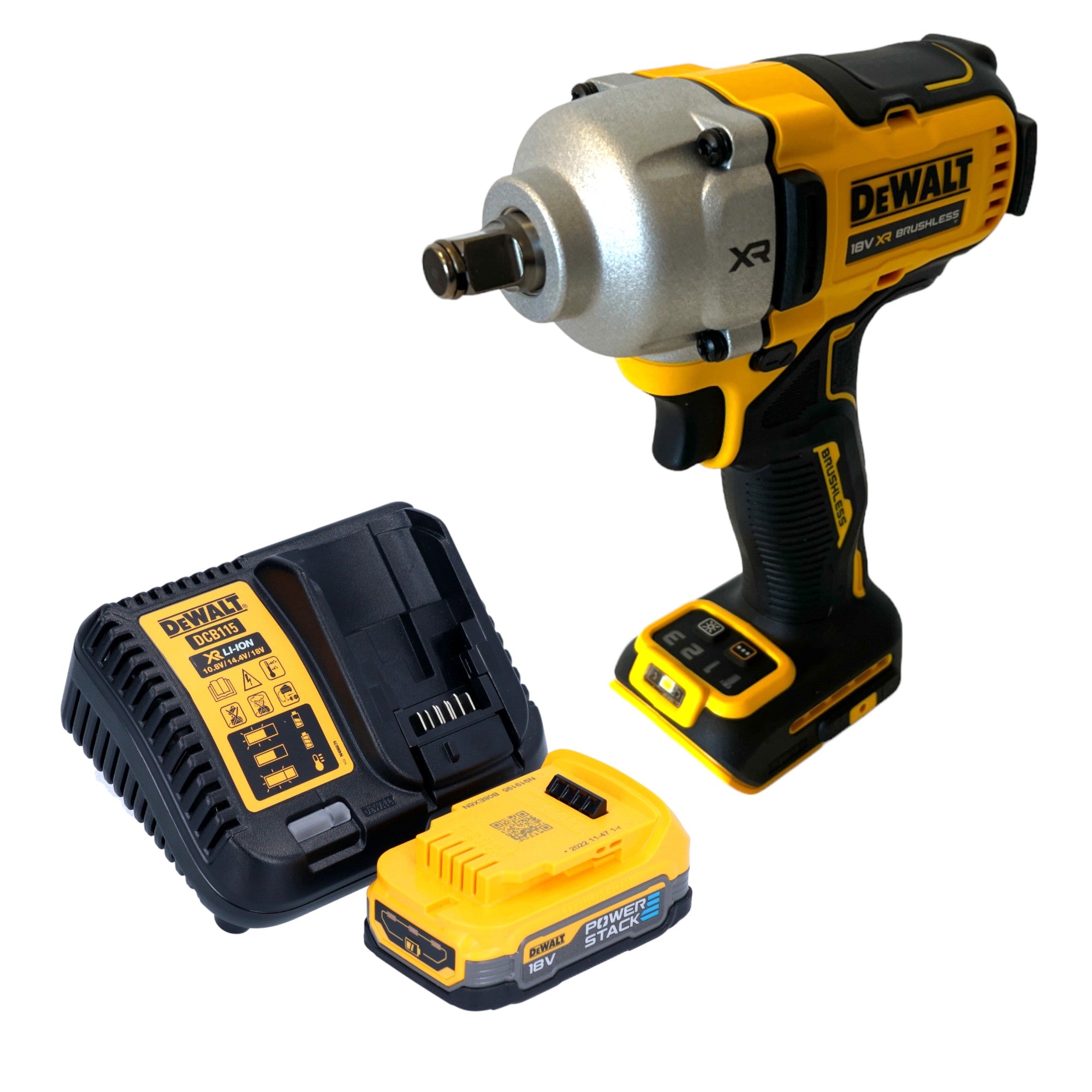 DeWalt DCF 891 E1 Akku Schlagschrauber 18 V 1084 Nm 1 2 Brushless 1x Powerstack Akku 1 7 Ah Ladegeraet 0 - toolbrothers