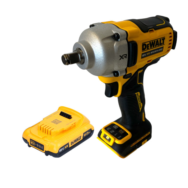 Avvitatore a impatto a batteria DeWalt DCF 891 N 18 V 1084 Nm 1/2" Brushless + 1x batteria 2,0 Ah - senza caricabatteria