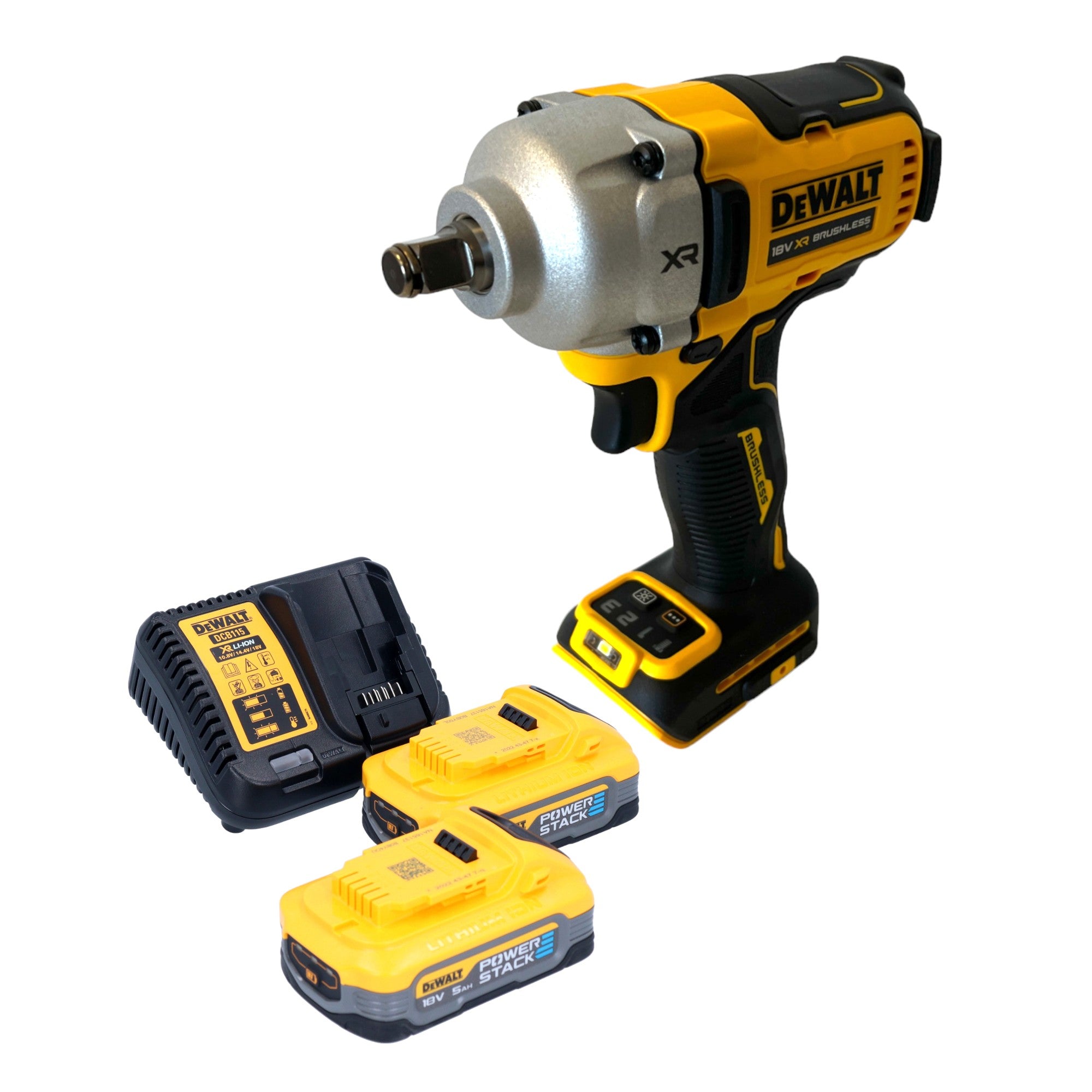 DeWalt DCF 891 H2 Akku Schlagschrauber 18 V 1084 Nm 1 2 Brushless 2x Powerstack Akku 5 0 Ah Ladegeraet 0 - toolbrothers