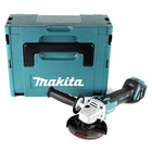 Amoladora angular inalámbrica Makita DGA 511 ZJ 18 V 125 mm sin escobillas + Makpac - sin batería, sin cargador