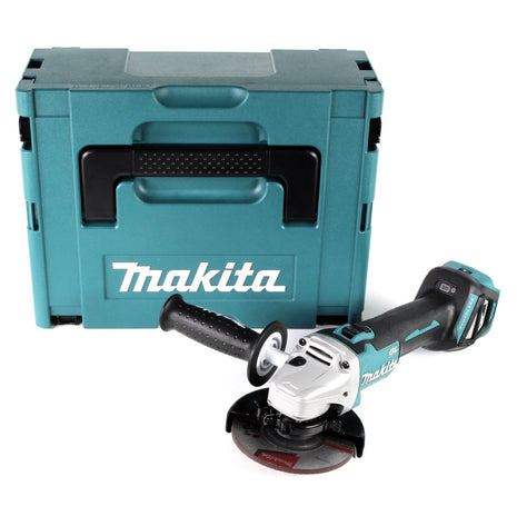 Makita DGA 511 ZJ Smerigliatrice angolare a batteria 18V 125 mm + Valigetta Makpac - senza batteria, senza caricabatterie