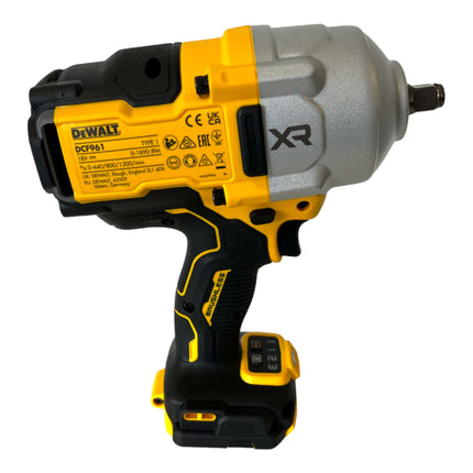 Avvitatore a impulsi a batteria DeWalt DCF 961 M2T 18 V 1632 Nm 1/2" brushless + 2x batteria ricaricabile 4,0 Ah + caricatore + TSTAK