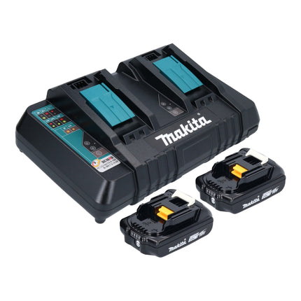 Makita DKT 360 PA2 hervidor sin cable 36 V ( 2x 18 V ) 0,8 L + 2x batería recargable 2,0 Ah + cargador doble