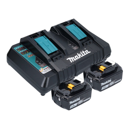 Makita DKT 360 PF2 hervidor sin cable 36 V ( 2x 18 V ) 0,8 L + 2x batería recargable 3,0 Ah + cargador doble