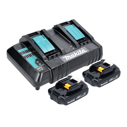 Hervidor de batería Makita DKT 360 CY2 36 V (2x 18 V) 0,8 L + 2x batería 1,5 Ah + cargador doble
