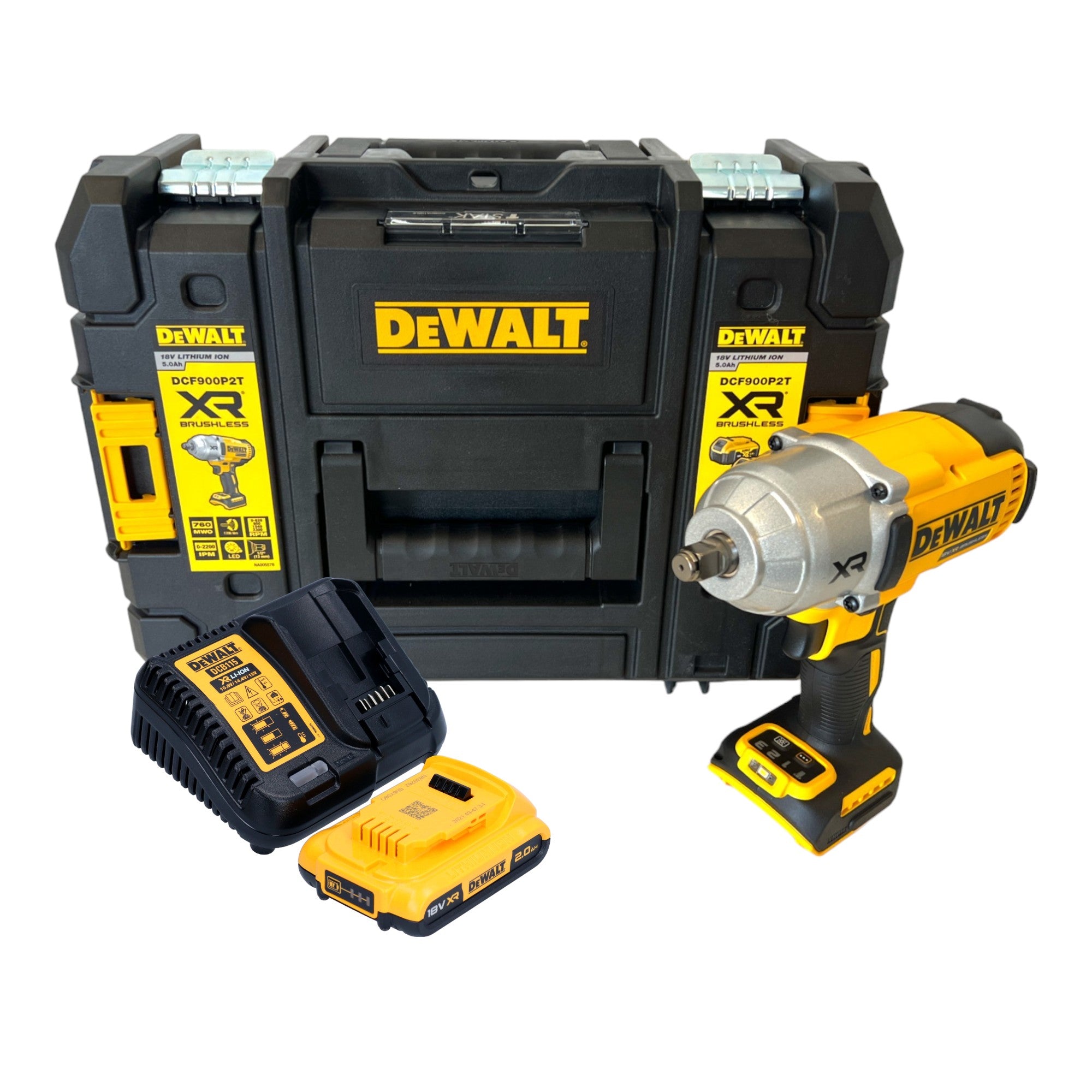 DeWalt DCF 900 D1T Akku Schlagschrauber 18 V 1396 Nm 1 2 1x Akku 2 0 Ah Ladegeraet TSTAK 0 - toolbrothers