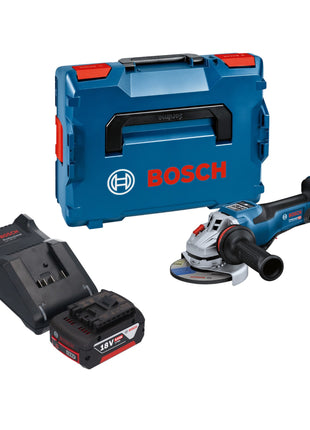 Bosch GWS 18V-15 PSC Professional Meuleuse angulaire sans fil 18 V 125 mm BITURBO Brushless + 1x batterie 5,0 Ah + chargeur + L-Boxx