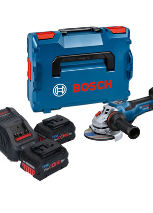 Bosch GWS 18V-15 PSC Smerigliatrice angolare professionale a batteria 18 V 125 mm BITURBO Brushless + 2x batteria ProCORE 8,0 Ah + caricatore + L-Boxx