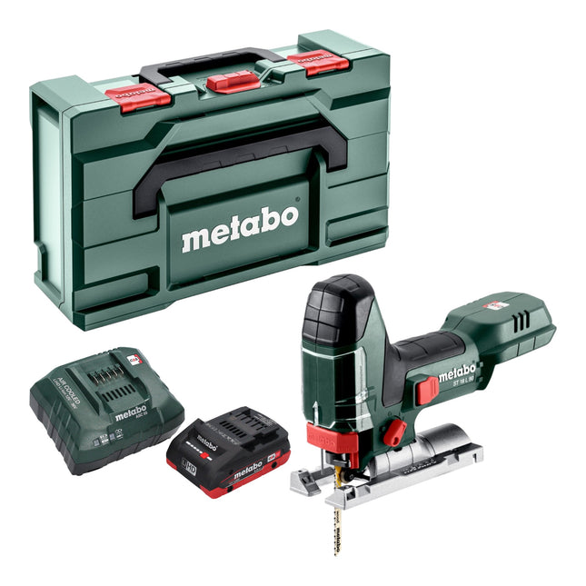 Metabo ST 18 L 90 sierra de calar sin cable 18 V 90 mm + 1x batería LiHD 4,0 Ah + cargador + metabox