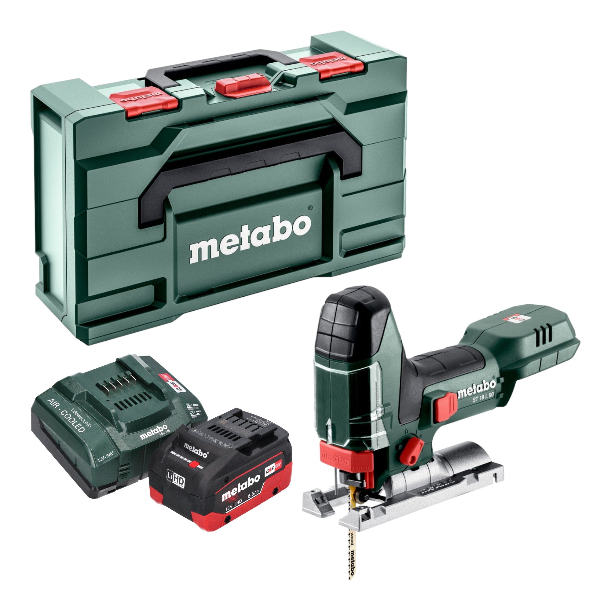 Metabo ST 18 L 90 Akku Stichsaege 18 V 90 mm 1x LiHD Akku 5 5 Ah Ladegeraet Metabox 0 - toolbrothers