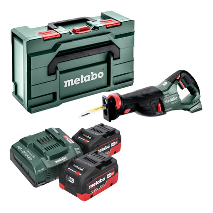 Akumulatorowa pilarka szablasta Metabo SSEP 18 LT 18 V 32 mm + 2x akumulator LiHD 5,5 Ah + ładowarka + Metabox