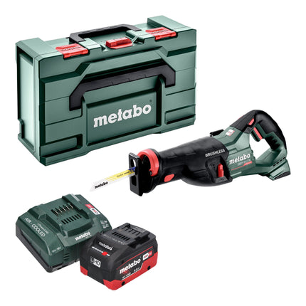 Metabo SSEP 18 LT BL sierra de sable sin cable 18 V 32 mm sin escobillas + 1x batería LiHD 8,0 Ah + cargador + metabox
