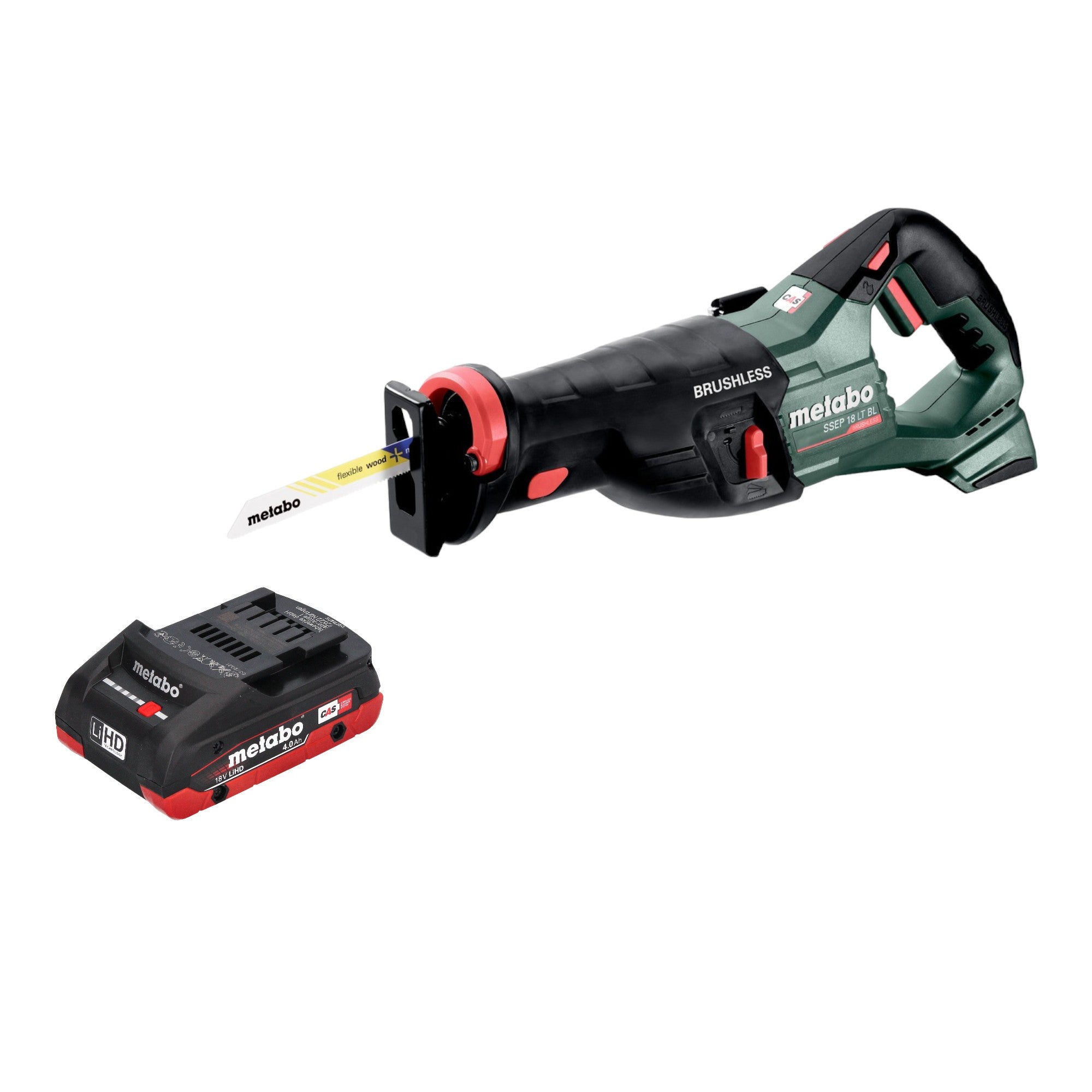 Metabo SSEP 18 LT BL Akku Saebelsaege 18 V 32 mm Brushless 1x LiHD Akku 4 0 Ah ohne Ladegeraet 0 - toolbrothers