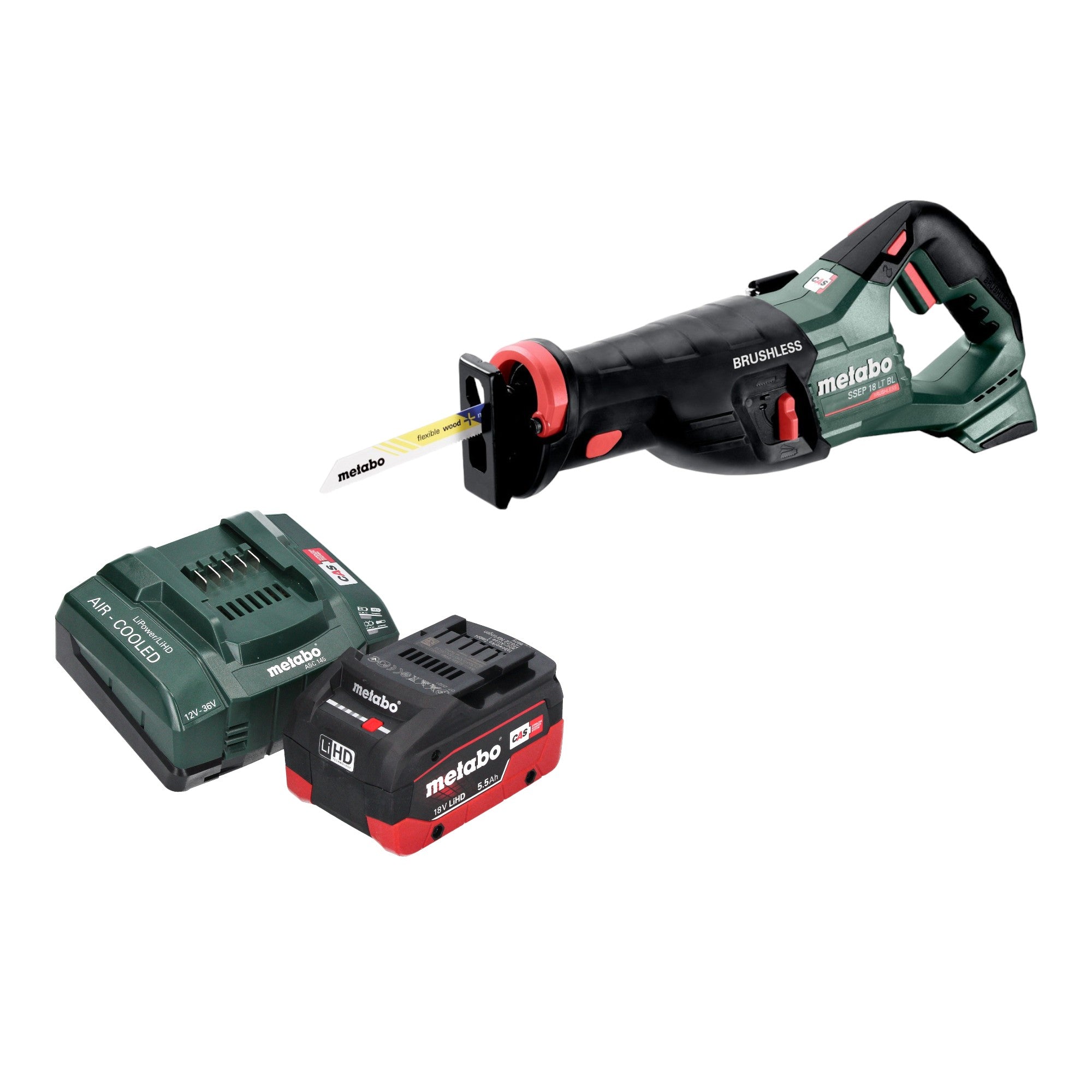 Metabo SSEP 18 LT BL Akku Saebelsaege 18 V 32 mm Brushless 1x LiHD Akku 5 5 Ah Ladegeraet 0 - toolbrothers
