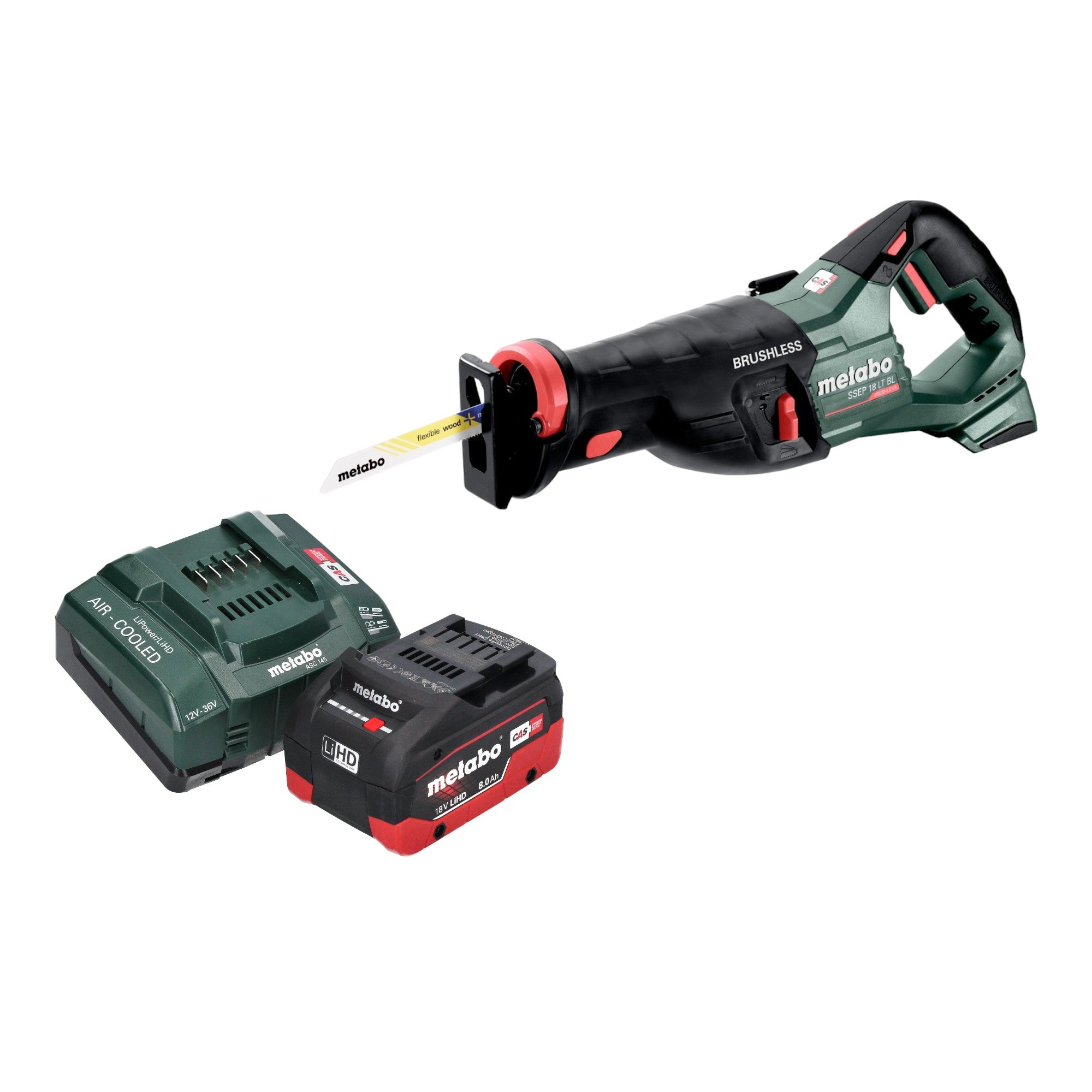 Metabo SSEP 18 LT BL Akku Saebelsaege 18 V 32 mm Brushless 1x LiHD Akku 8 0 Ah Ladegeraet 0 - toolbrothers