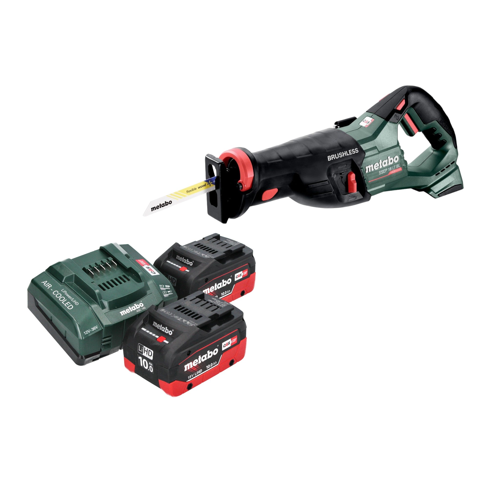 Metabo SSEP 18 LT BL Akku Saebelsaege 18 V 32 mm Brushless 2x LiHD Akku 10 0 Ah Ladegeraet 0 - toolbrothers