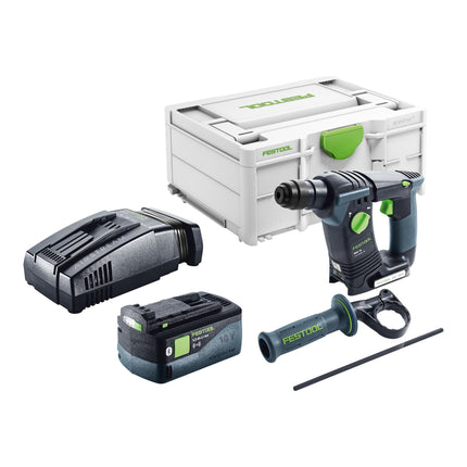 Festool BHC 18-Basic cordless hammer drill 18 V 1.8 J SDS Plus Brushless + 1x battery 5.0 Ah + quick charger + systainer