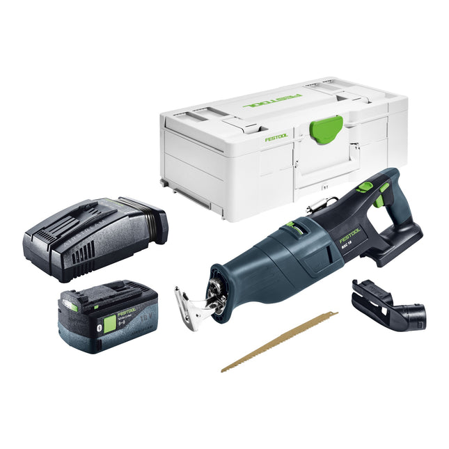 Festool RSC 18 EB-Basic cordless reciprocating saw 18 V brushless + 1x battery 5.0 Ah + quick charger + systainer